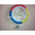 12'' EAV solid foam wheel , plastic rim ,children car wheel .Baby carriage wheels ,baby child bike wheel